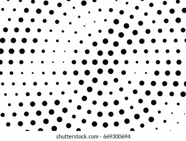 Abstract halftone dotted background. Monochrome grunge pattern with dot and circles.  Vector modern pop art texture for posters, sites, business cards, cover, postcards, labels, stickers layout.