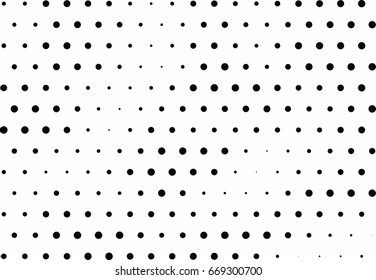 Abstract halftone dotted background. Monochrome grunge pattern with dot and circles.  Vector modern pop art texture for posters, sites, business cards, cover, postcards, labels, stickers layout.