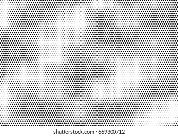 Abstract halftone dotted background. Monochrome grunge pattern with dot and circles.  Vector modern pop art texture for posters, sites, business cards, cover, postcards, labels, stickers layout.