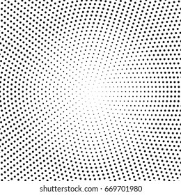 Abstract halftone dotted background. Monochrome pattern with dot and circles.  Vector modern pop art texture for posters, sites, business cards, cover postcards, interior design, labels, stickers.