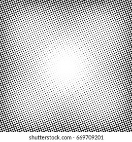 Abstract halftone dotted background. Monochrome pattern with dot and circles.  Vector modern pop art texture for posters, sites, business cards, cover postcards, interior design, labels, stickers.