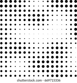 Abstract halftone dotted background. Monochrome pattern with dot and circles.  Vector modern pop art texture for posters, sites, business cards, cover postcards, interior design, labels, stickers.