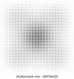 Abstract halftone dotted background. Monochrome pattern with dot and circles.  Vector modern pop art texture for posters, sites, business cards, cover postcards, interior design, labels, stickers.