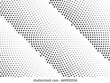 Abstract halftone dotted background. Monochrome grunge pattern with dot and circles.  Vector modern pop art texture for posters, sites, business cards, cover, postcards, labels, stickers layout.