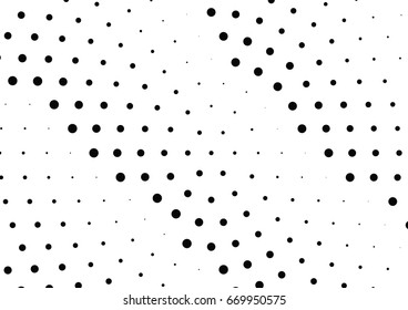 Abstract halftone dotted background. Monochrome grunge pattern with dot and circles.  Vector modern pop art texture for posters, sites, business cards, cover, postcards, labels, stickers layout.