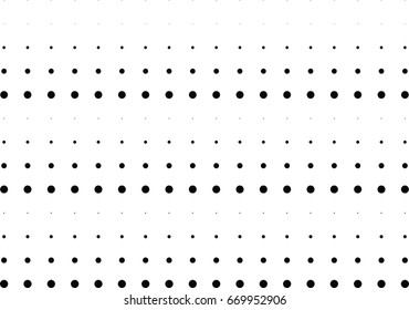 Abstract halftone dotted background. Monochrome grunge pattern with dot and circles.  Vector modern pop art texture for posters, sites, business cards, cover, postcards, labels, stickers layout.