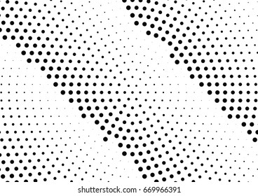 Abstract halftone dotted background. Monochrome grunge pattern with dot and circles.  Vector modern pop art texture for posters, sites, business cards, cover, postcards, labels, stickers layout.