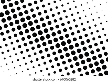 Abstract halftone dotted background. Monochrome grunge pattern with dot and circles.  Vector modern pop art texture for posters, sites, business cards, cover, postcards, labels, stickers layout.