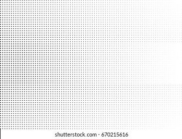 Abstract halftone dotted background. Monochrome grunge pattern with dot and circles.  Vector modern pop art texture for posters, sites, business cards, cover, postcards, labels, stickers layout.