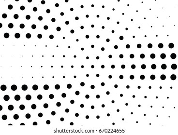 Abstract halftone dotted background. Monochrome grunge pattern with dot and circles.  Vector modern pop art texture for posters, sites, business cards, cover, postcards, labels, stickers layout.