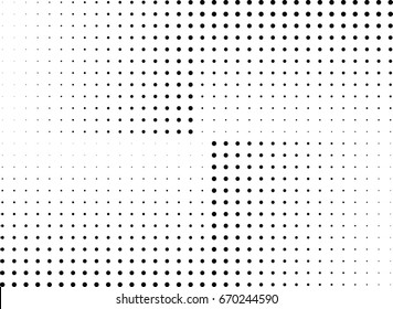 Abstract halftone dotted background. Monochrome grunge pattern with dot and circles.  Vector modern pop art texture for posters, sites, business cards, cover, postcards, labels, stickers layout.