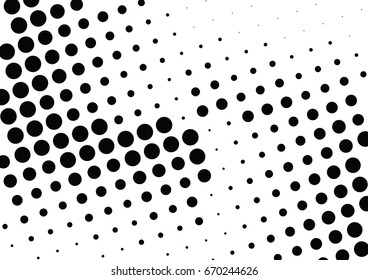 Abstract halftone dotted background. Monochrome grunge pattern with dot and circles.  Vector modern pop art texture for posters, sites, business cards, cover, postcards, labels, stickers layout.