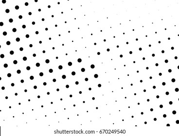 Abstract halftone dotted background. Monochrome grunge pattern with dot and circles.  Vector modern pop art texture for posters, sites, business cards, cover, postcards, labels, stickers layout.