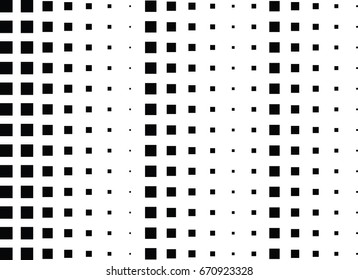 Abstract halftone dotted background. Monochrome grunge pattern with square.  Vector modern pop art texture for posters, sites, cover, business cards, postcards, grunge art, labels layout, stickers.