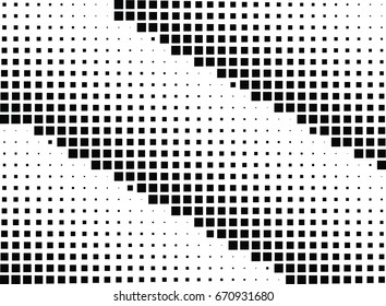 Abstract halftone dotted background. Monochrome grunge pattern with square.  Vector modern pop art texture for posters, sites, cover, business cards, postcards, grunge art, labels layout, stickers.