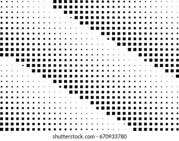 Abstract halftone dotted background. Monochrome grunge pattern with square.  Vector modern pop art texture for posters, sites, cover, business cards, postcards, grunge art, labels layout, stickers.