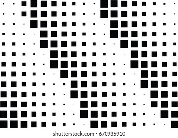 Abstract halftone dotted background. Monochrome pattern with square.  Vector modern pop art texture for posters, sites, cover, business cards, postcards, grunge art, labels layout, stickers.