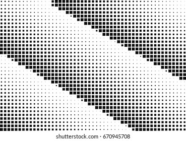 Abstract halftone dotted background. Monochrome grunge pattern with square.  Vector modern pop art texture for posters, sites, cover, business cards, postcards, grunge art, labels layout, stickers.