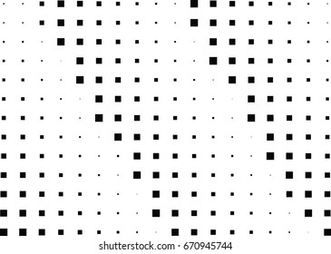 Abstract halftone dotted background. Monochrome pattern with square.  Vector modern pop art texture for posters, sites, cover, business cards, postcards, grunge art, labels layout, stickers.