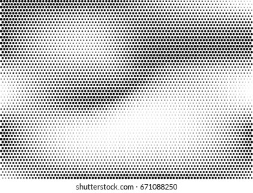 Abstract halftone dotted background. Monochrome grunge pattern with dot and circles.  Vector modern pop art texture for posters, sites, business cards, cover, postcards, labels, stickers layout.
