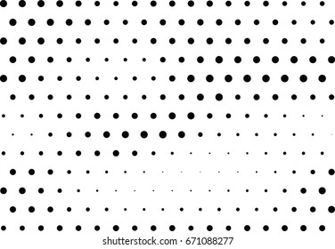 Abstract halftone dotted background. Monochrome grunge pattern with dot and circles.  Vector modern pop art texture for posters, sites, business cards, cover, postcards, labels, stickers layout.