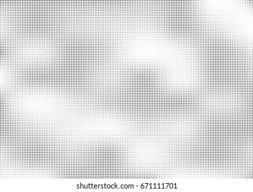 Abstract halftone dotted background. Monochrome grunge pattern with dot and circles.  Vector modern pop art texture for posters, sites, business cards, cover, postcards, labels, stickers layout.