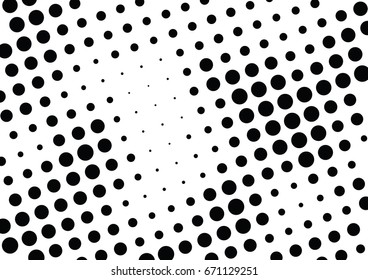 Abstract halftone dotted background. Monochrome grunge pattern with dot and circles.  Vector modern pop art texture for posters, sites, business cards, cover, postcards, labels, stickers layout.