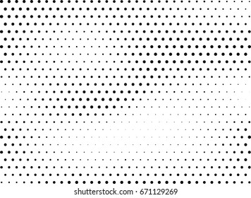 Abstract halftone dotted background. Monochrome grunge pattern with dot and circles.  Vector modern pop art texture for posters, sites, business cards, cover, postcards, labels, stickers layout.