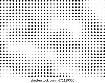 Abstract halftone dotted background. Monochrome grunge pattern with dot and circles.  Vector modern pop art texture for posters, sites, business cards, cover, postcards, labels, stickers layout.