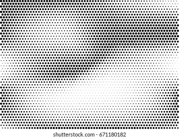 Abstract halftone dotted background. Monochrome grunge pattern with dot and circles.  Vector modern pop art texture for posters, sites, business cards, cover, postcards, labels, stickers layout.