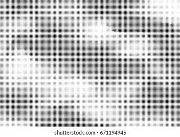 Abstract halftone dotted background. Monochrome grunge pattern with dot and circles.  Vector modern pop art texture for posters, sites, business cards, cover, postcards, labels, stickers layout.