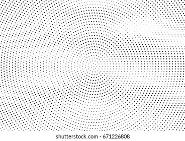 Abstract halftone dotted background. Monochrome grunge pattern with dot and circles.  Vector modern pop art texture for posters, sites, business cards, cover, postcards, labels, stickers layout.