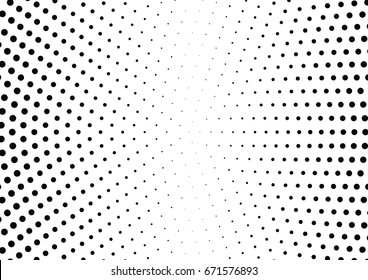 Abstract halftone dotted background. Monochrome grunge pattern with dot and circles.  Vector modern pop art texture for posters, sites, business cards, cover, postcards, labels, stickers layout.