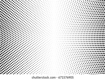 Abstract halftone dotted background. Monochrome grunge pattern with dot and circles.  Vector modern pop art texture for posters, sites, business cards, cover, postcards, labels, stickers layout.