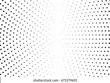 Abstract halftone dotted background. Monochrome grunge pattern with dot and circles.  Vector modern pop art texture for posters, sites, business cards, cover, postcards, labels, stickers layout.