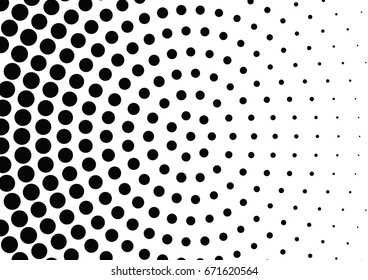 Abstract halftone dotted background. Monochrome grunge pattern with dot and circles.  Vector modern pop art texture for posters, sites, business cards, cover, postcards, labels, stickers layout.