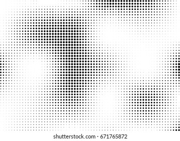 Abstract halftone dotted background. Monochrome grunge pattern with dot and circles.  Vector modern pop art texture for posters, sites, business cards, cover, postcards, labels, stickers layout.