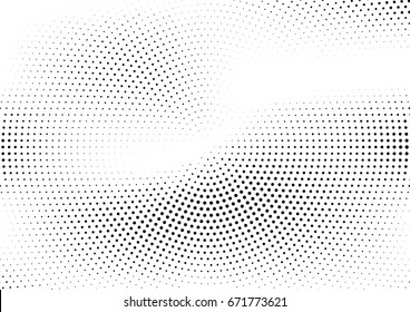 Abstract halftone dotted background. Monochrome grunge pattern with dot and circles.  Vector modern pop art texture for posters, sites, business cards, cover, postcards, labels, stickers layout