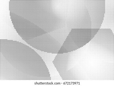 Abstract halftone dotted background. Monochrome grunge pattern with dot and circles.  Vector modern pop art texture for posters, sites, business cards, cover, postcards, labels, stickers layout.
