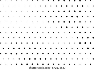 Abstract halftone dotted background. Monochrome grunge pattern with dot and circles.  Vector modern pop art texture for posters, sites, business cards, cover, postcards, labels, stickers layout.