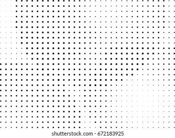 Abstract halftone dotted background. Monochrome grunge pattern with dot and circles.  Vector modern pop art texture for posters, sites, business cards, cover, postcards, labels, stickers layout.