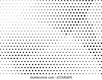 Abstract halftone dotted background. Monochrome grunge pattern with dot and circles.  Vector modern pop art texture for posters, sites, business cards, cover, postcards, labels, stickers layout.