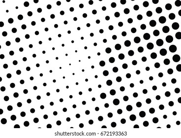 Abstract halftone dotted background. Monochrome grunge pattern with dot and circles.  Vector modern pop art texture for posters, sites, business cards, cover, postcards, labels, stickers layout.