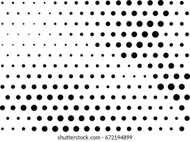 Abstract halftone dotted background. Monochrome grunge pattern with dot and circles.  Vector modern pop art texture for posters, sites, business cards, cover, postcards, labels, stickers layout.