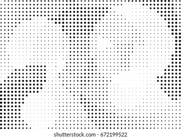 Abstract halftone dotted background. Monochrome grunge pattern with dot and circles.  Vector modern pop art texture for posters, sites, business cards, cover, postcards, labels, stickers layout.