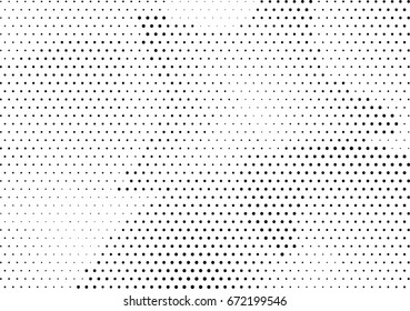 Abstract halftone dotted background. Monochrome grunge pattern with dot and circles.  Vector modern pop art texture for posters, sites, business cards, cover, postcards, labels, stickers layout.