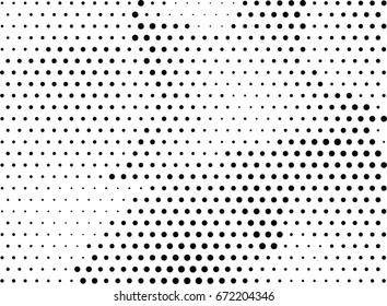 Abstract halftone dotted background. Monochrome grunge pattern with dot and circles.  Vector modern pop art texture for posters, sites, business cards, cover, postcards, labels, stickers layout.