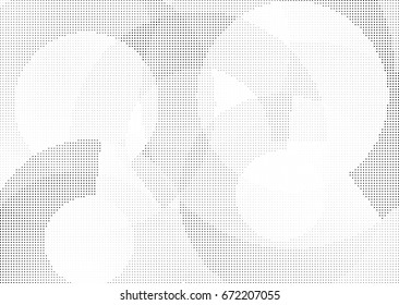 Abstract halftone dotted background. Monochrome grunge pattern with dot and circles.  Vector modern pop art texture for posters, sites, business cards, cover, postcards, labels, stickers layout.