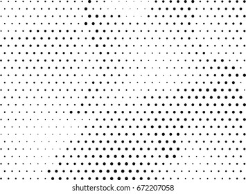 Abstract halftone dotted background. Monochrome grunge pattern with dot and circles.  Vector modern pop art texture for posters, sites, business cards, cover, postcards, labels, stickers layout.