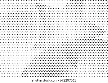 Abstract halftone dotted background. Monochrome grunge pattern with dot and circles.  Vector modern pop art texture for posters, sites, business cards, cover, postcards, labels, stickers layout.